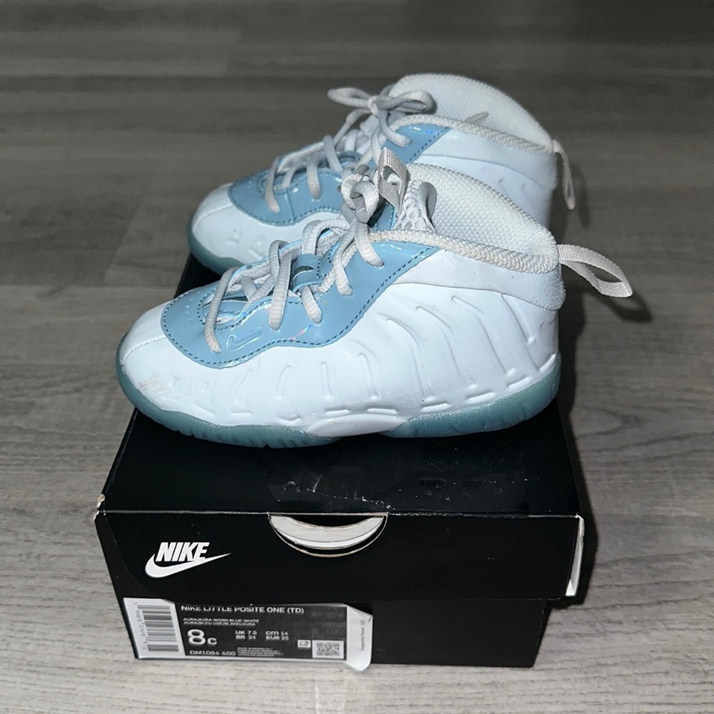 Nike Little Posite One (TD) “Aura Worn Blue”
